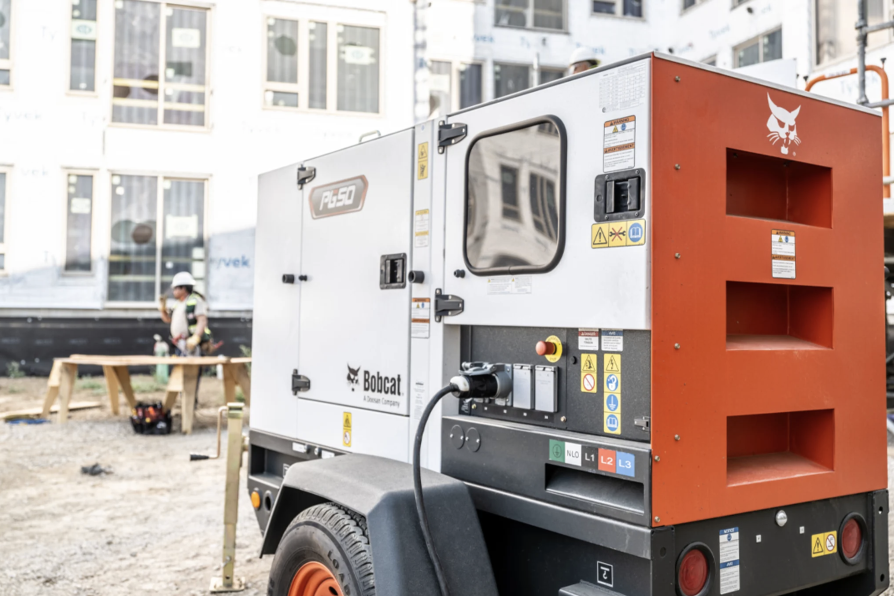 cat5 power solutions generator rental job site