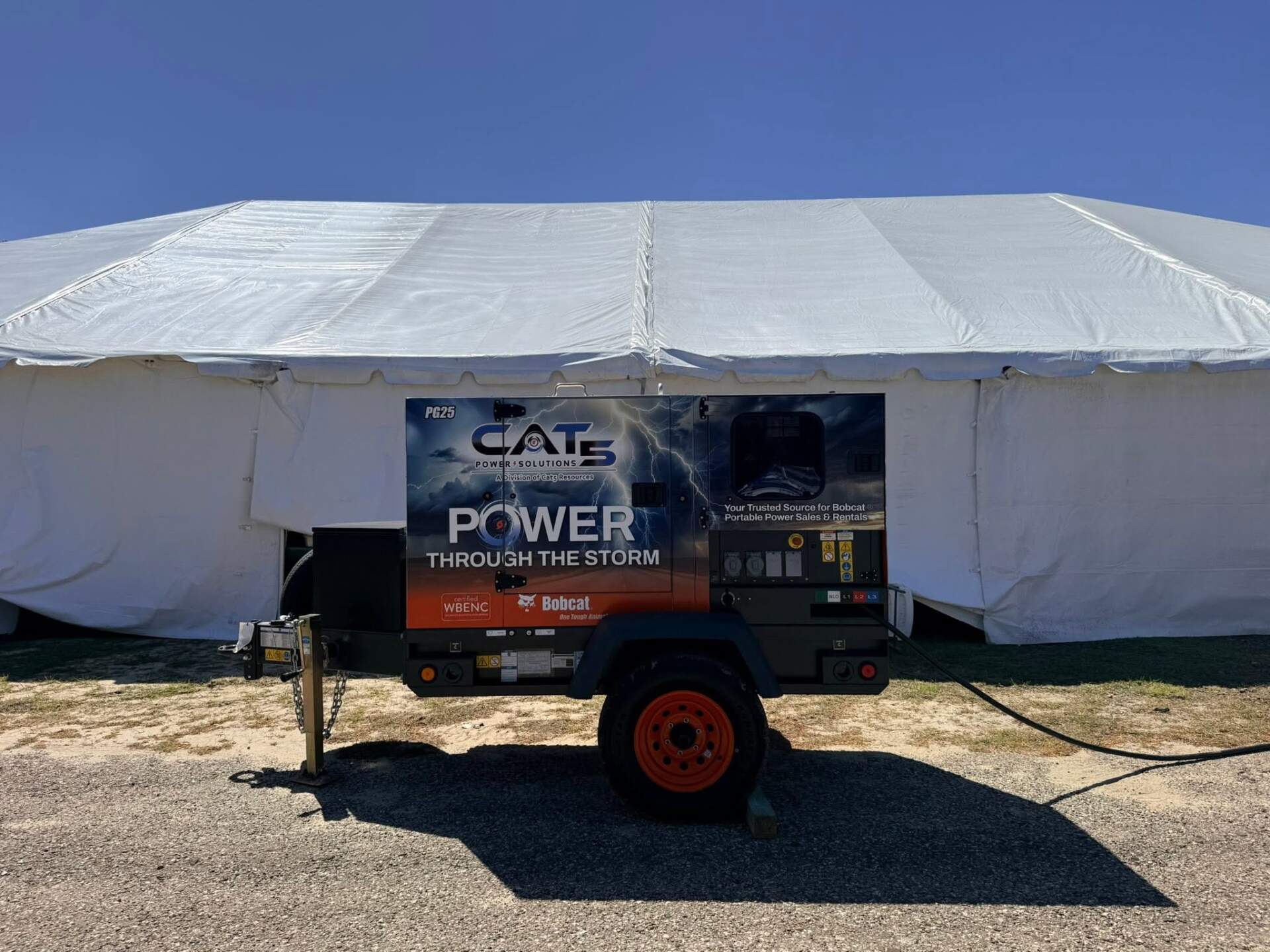 cat5 power solutions portable generator rental
